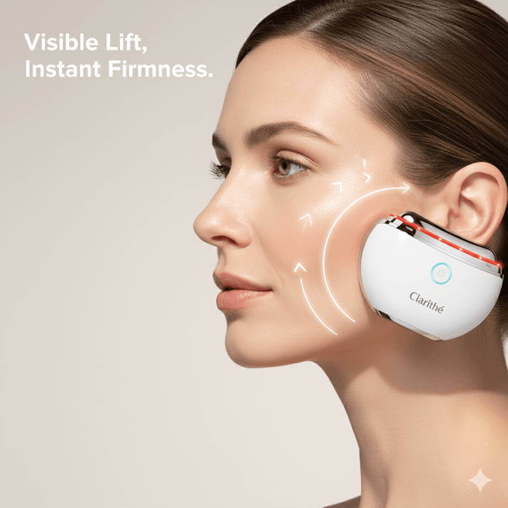Radiant Youth Neck & Face Massager™ – EMS, LED & Heat Therapy Device - Clarithé