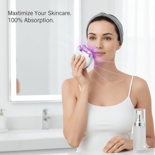 Radiant Youth Neck & Face Massager™ – EMS, LED & Heat Therapy Device - Clarithé