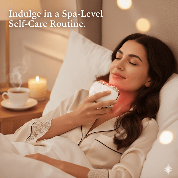 Radiant Youth Neck & Face Massager™ – EMS, LED & Heat Therapy Device - Clarithé